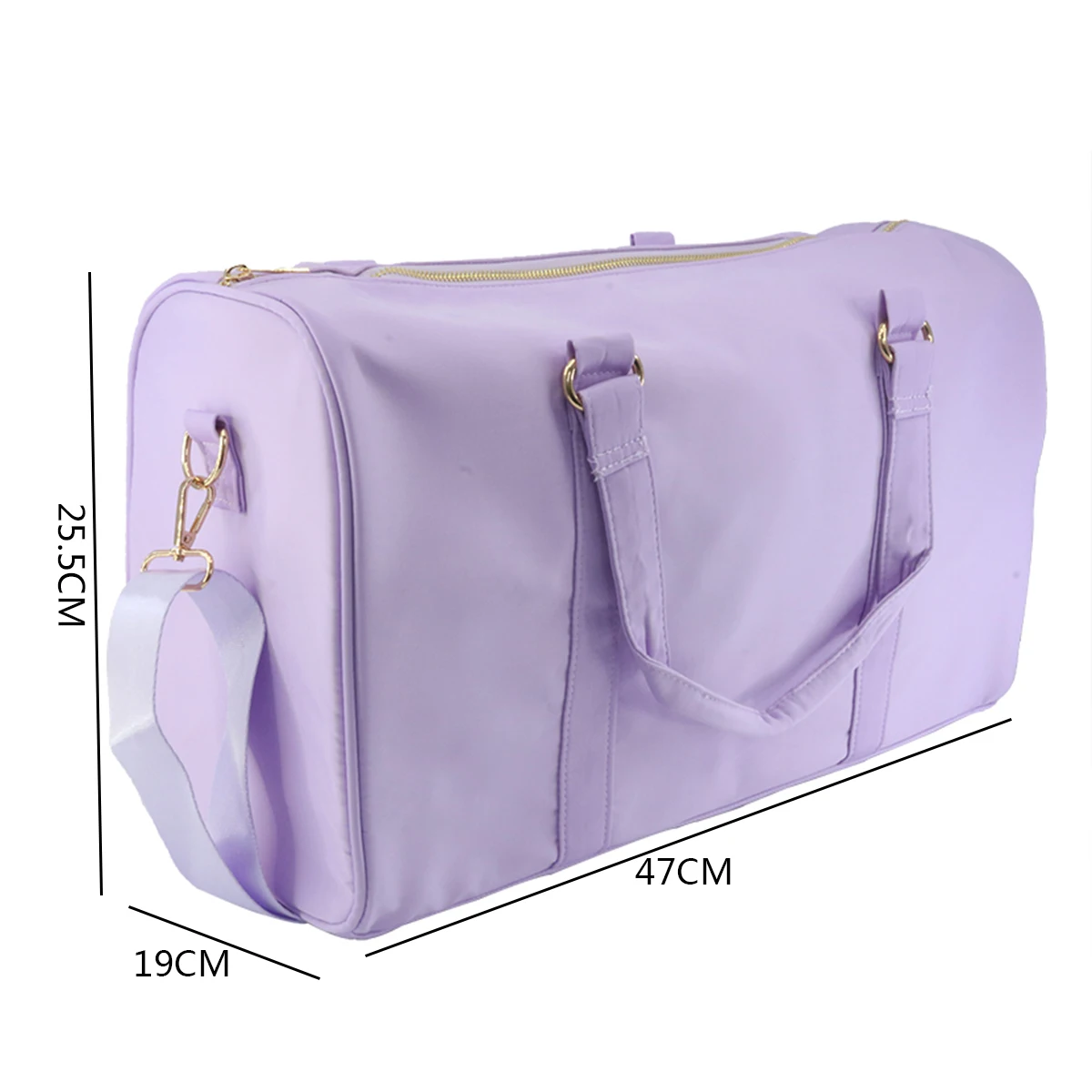 Purple Nylon Waterproof Bag Set Women's Cosmetic Storage Bag Outdoor Travel Backpack Luggage Duffle Bag Storage Travel Handbag