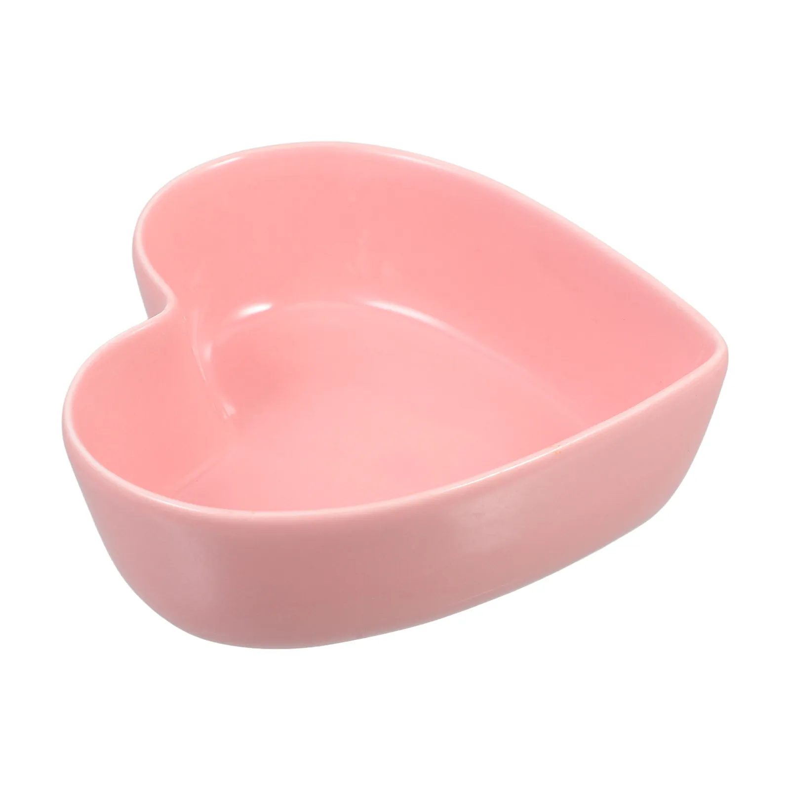 

Adorable Heart-Shaped Ceramic Bowl Multi-Purpose Food Serving Dish for Sushi Chips Dip Salads Reusable Kitchen Dining Table Bowl
