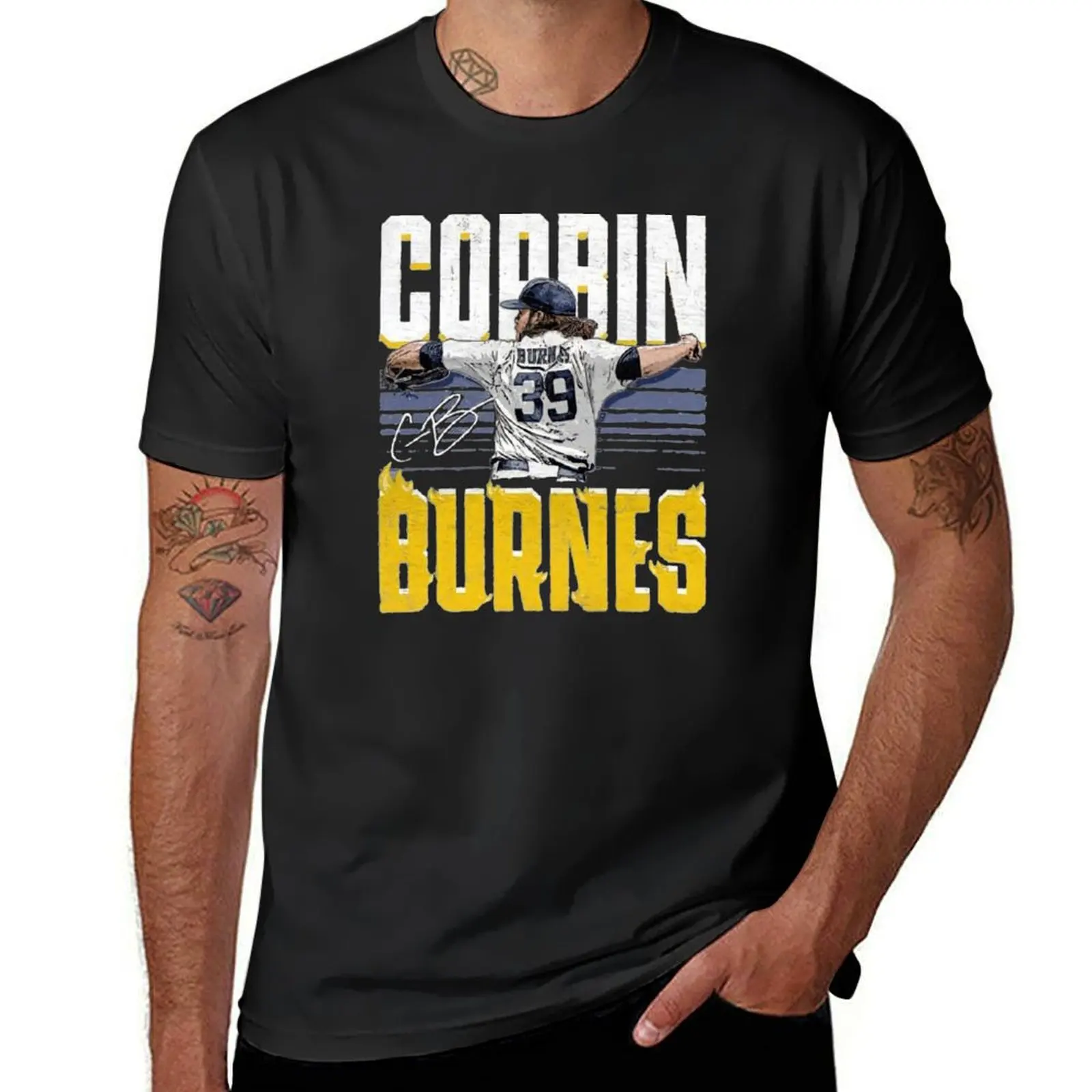 Corbin Burnes T-Shirt summer clothes plus size tops kawaii clothes men t shirt