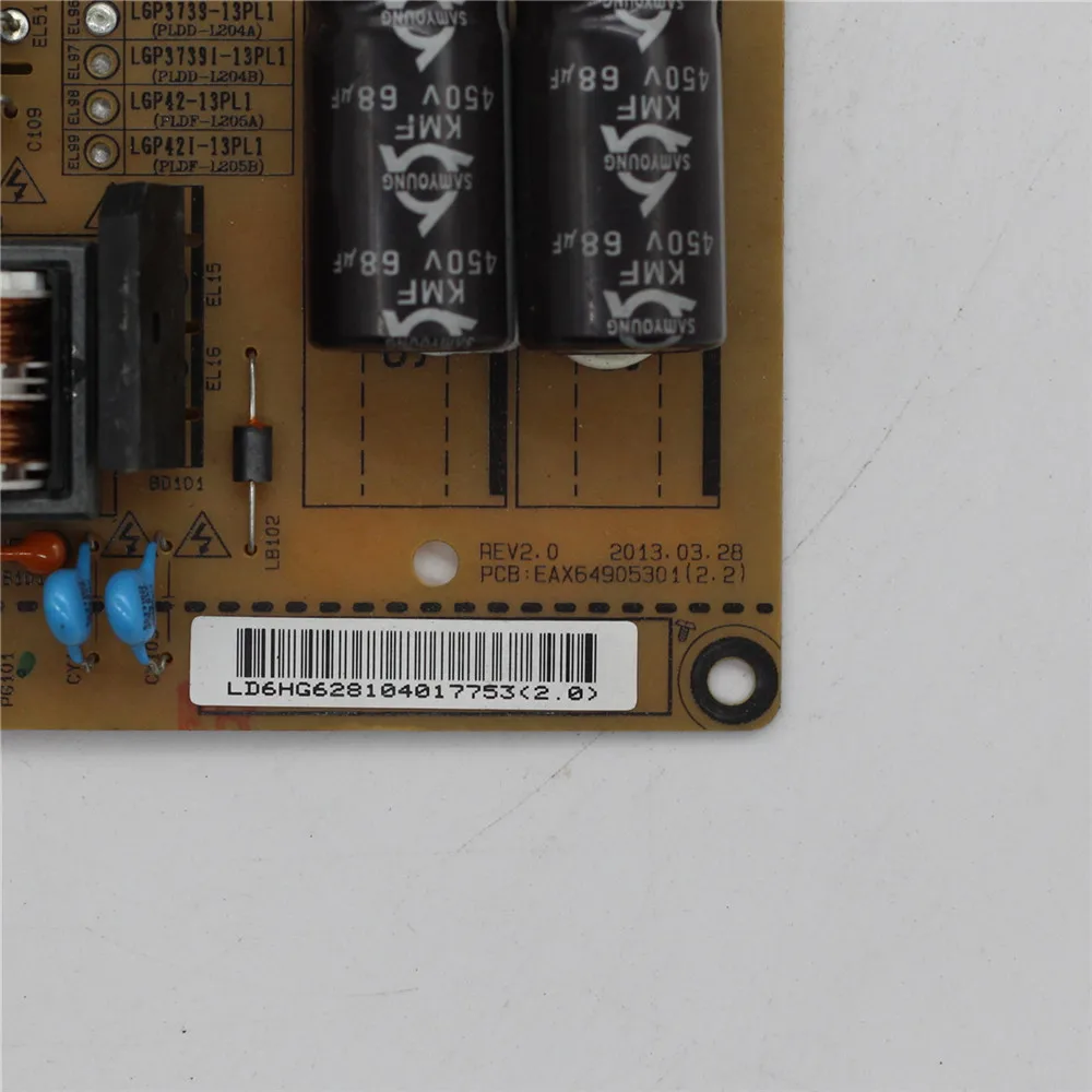EAX 64905301 (2,22) LGP3739-13PL1 para placa de alimentación de TV de 37 ''y 39'', accesorios originales para placa de alimentación EAX 64905301   Tarjeta LGP3739