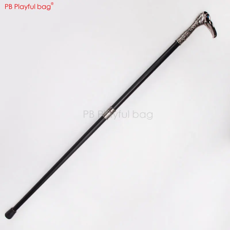 93CM Metal Silver Hawk Crutch Cosplay Props Cane Climbing stick Game Collection Assassin cosplay Walking staff HC97