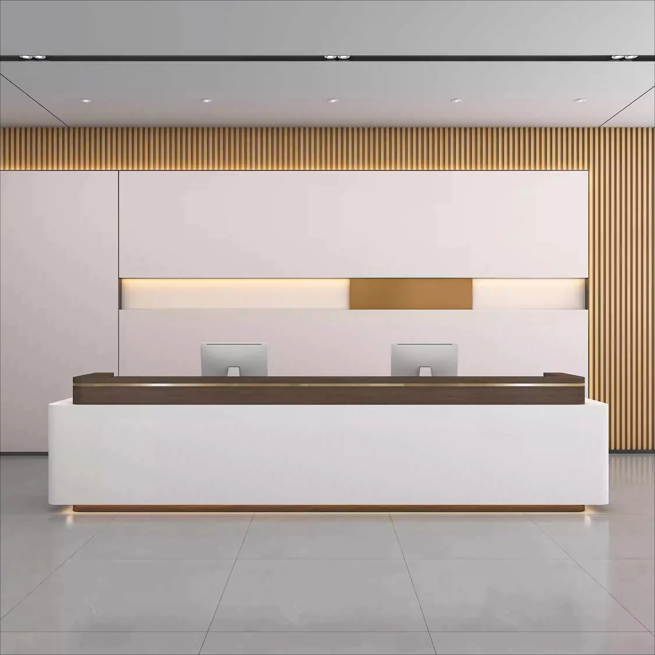 

az-Modern High-end Company Front Desk Reception Counter Office bar Counter Beauty Salon Cash Register Customizable@