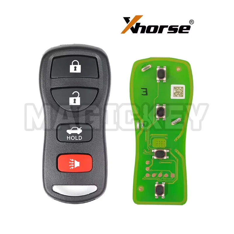 1 Uds Xhorse XKNI00EN mando a distancia Universal separado llave de coche Fob 4 botones para Nissan diseño ajuste herramienta de llave VVDI/VVDI2