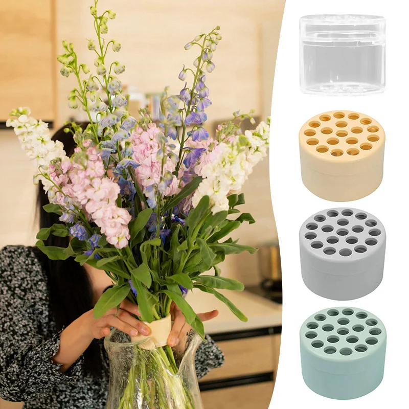 Plastic Flower Vase Holder Spiral Flower Stem Bracket Diy Bouquet Floral Arranger Tool Floral Art Flower Arrangement Accessories