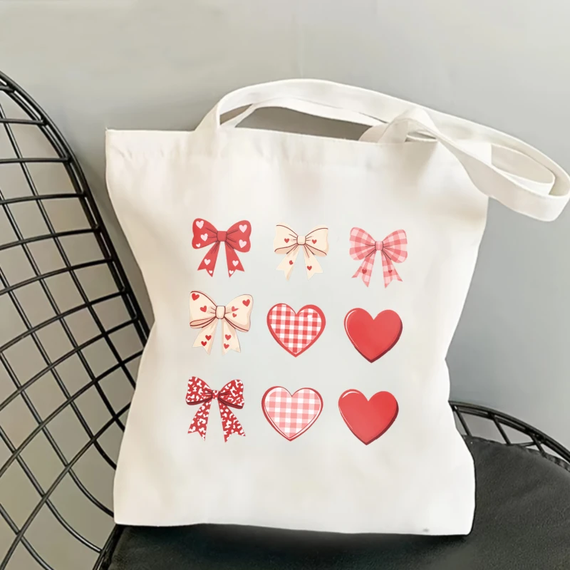 Heart Bow Checkered Pattern Red White Iron on Patches Heart Pattern Heat Transfer Sticker dtf transfers prints Iron On