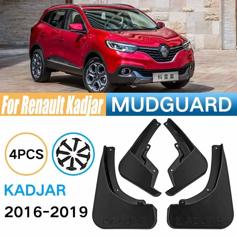 

Mudguard For Renault Kadjar 2016 17 18 19 Front Rear 4pcs Mudflaps Mudguards Car Accessories Auto Styline Splash Guard Fender