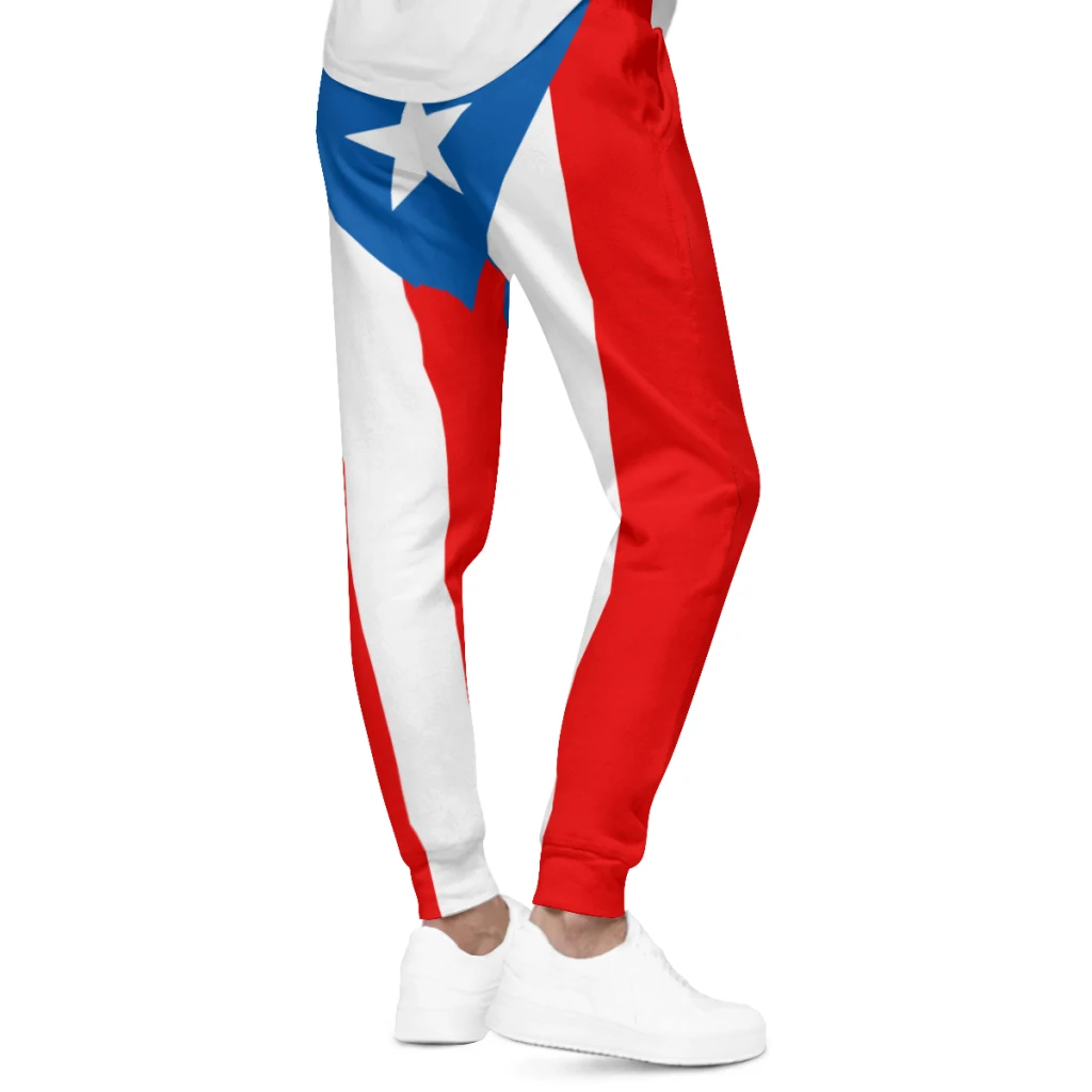 2025 Puerto Rico Flag Mens Sweatpants with Pockets Joggers for Men Sports Casual Sweat Pants With Drawstring