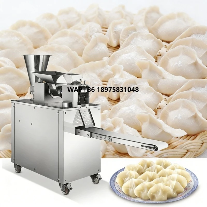

Efficient dumpling stuffing and wrapping machine for seamless integration into existing food production lines