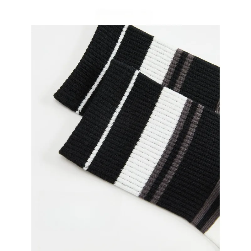 【5 Pairs】Men's Short Socks College Sporty Stripes Antibacterial