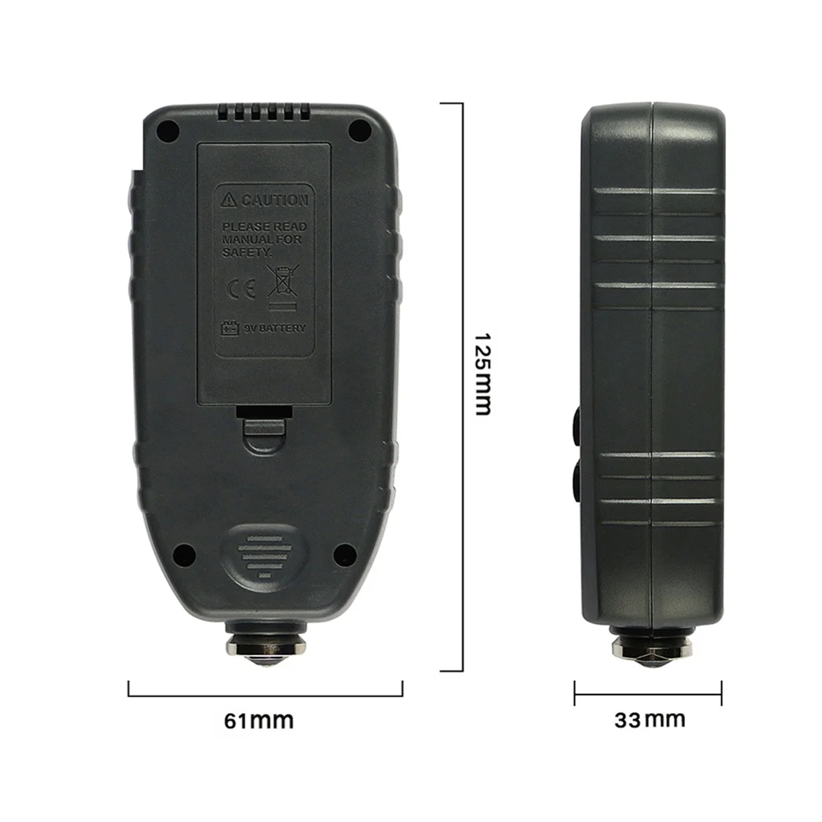 A002 TC100 قياس سمك الطلاء 0.1um/0-1300 طلاء السيارات فيلم أداة قياس السمك أداة الطلاء اليدوي