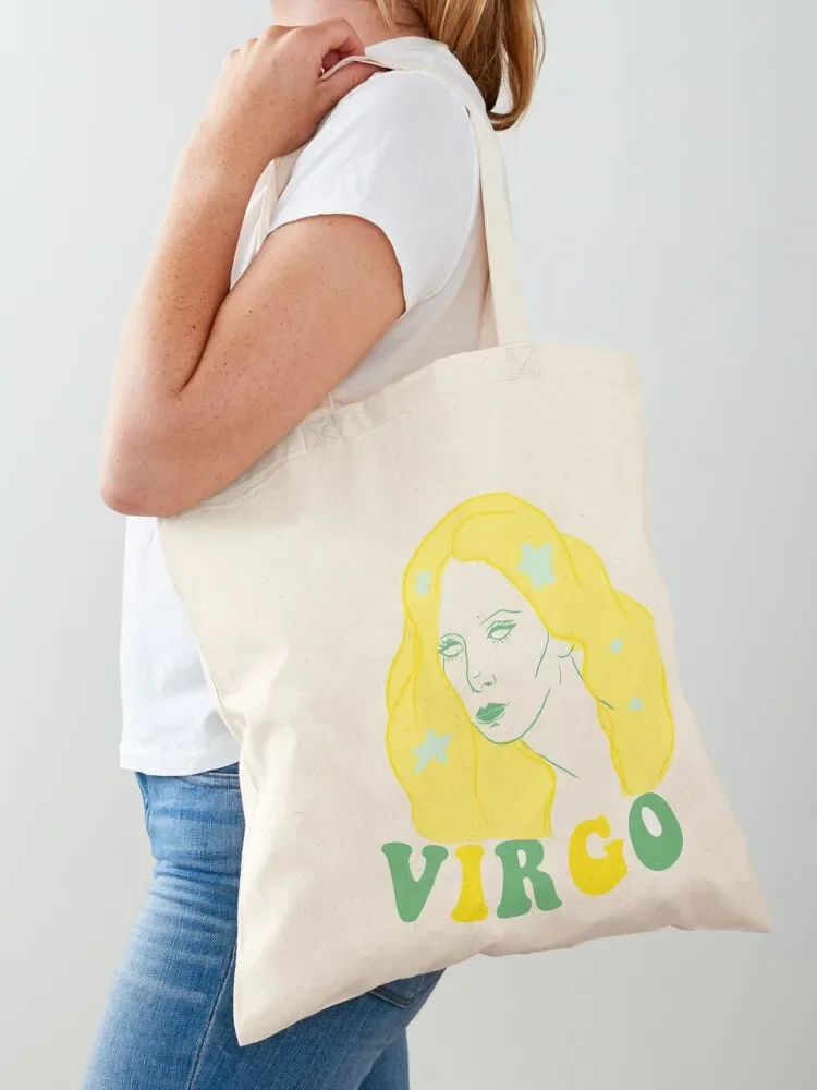 

virgo Tote Bag Canvas stote bag university shopper bag supermarket folding tote screen