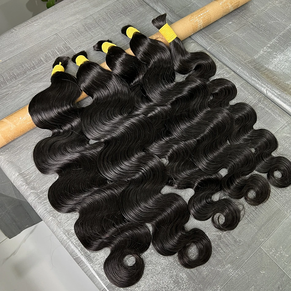 SWANEE Body Wave 12A Vietnamese 100% Natural Human Hair Bulks for Lady Hair No Weft Braids Women Hairs Bulk Wholesale Items