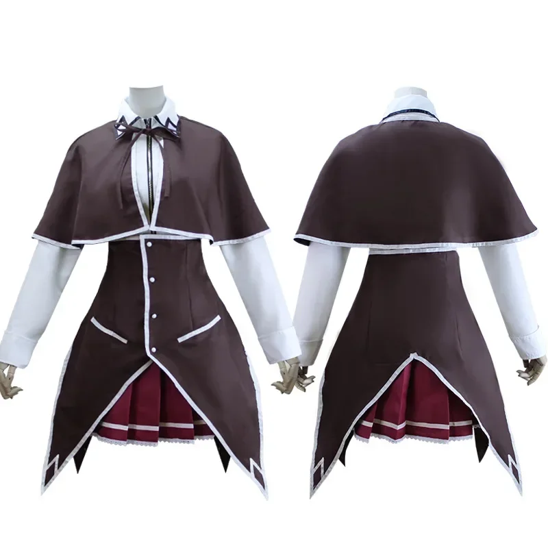 2025 Anime High School D×D Rias Gremory Cosplay disfraz uniforme traje mujer capa Top falda fiesta disfraz de Halloween