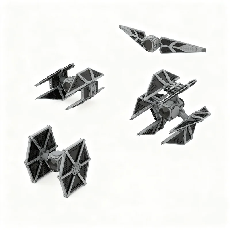 

372pcs MOC TIE Predator Star Battle Model Building Blocks Construction Toy Christmas Gifts DIY Creative Idea Education Assemble