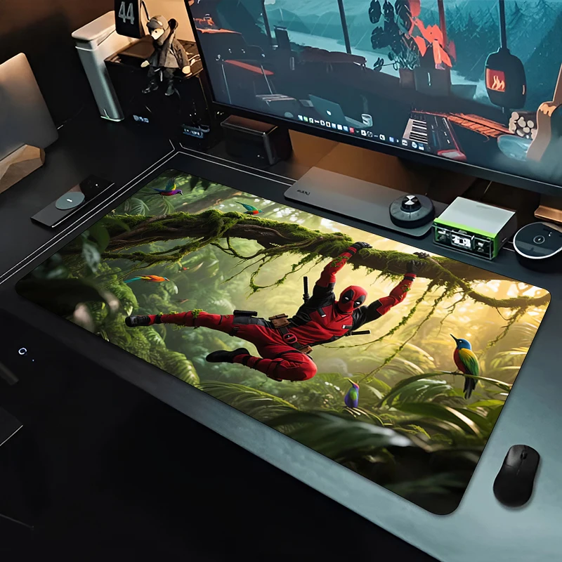 

Большой коврик для мыши D-Deadpool, игровой коврик для мыши, большой удлиненный настольный коврик, водонепроницаемый и нескользящий, для ПК, ноутбука, компьютера, геймера