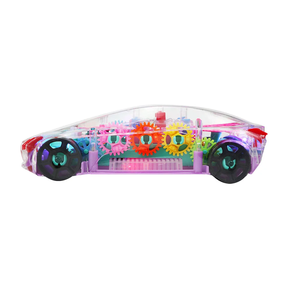 Electric Toy Car For Kids Transparent Body Musical Educational Kids' Children’s Toys