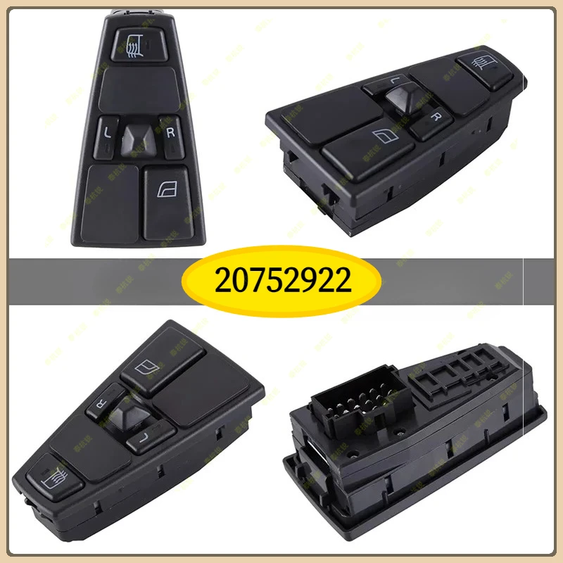 20752922 A61M-interruptor de ventana eléctrico, interruptor de elevación de ventana, interruptor de espejo 20752922 para camión Volvo FM12 FH12 FM9 FH FM VNL