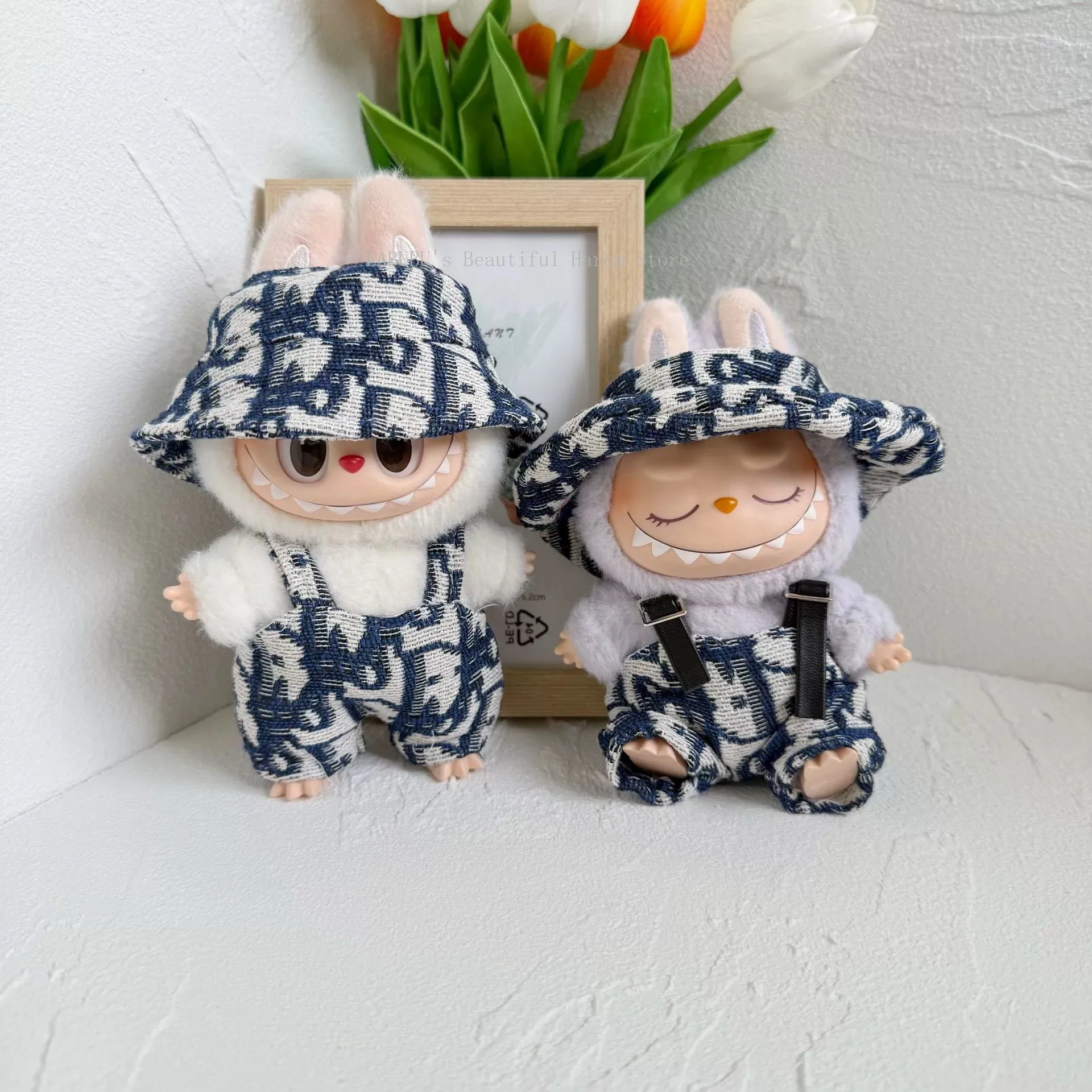 

for 17cm Labubu Doll Clothes Mini Cute luxury design Advanced clothes designer labubu Kpop Exo senior fashion designer brand