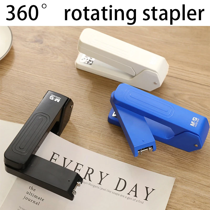 

Роторный степлер M&G, переплетная машина, совместим с скобами 24/6, подходит для школы и офиса, инструмент для переплета канцелярских принадлежностей