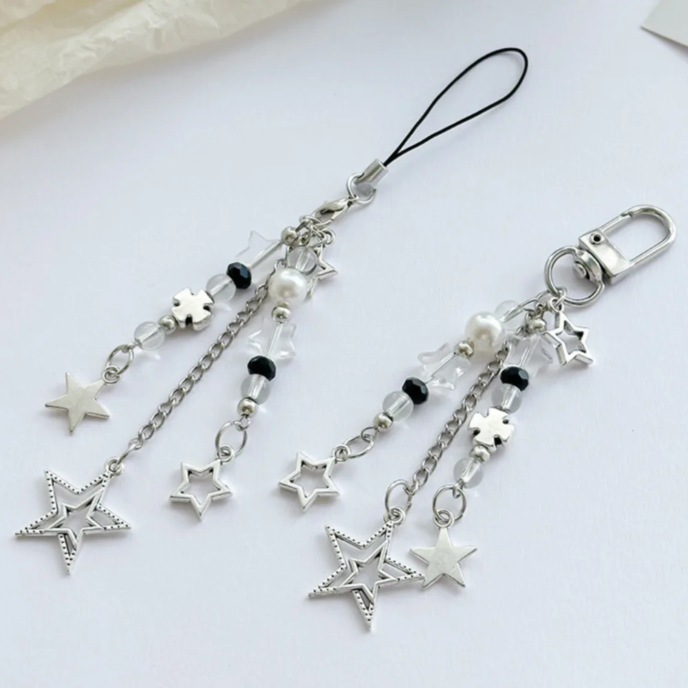 Cute & Sweet Pendant for Phone Strap – Star-Shaped Chain Accessory, Minimalist Style for Students, Millennial-Friendly Bag