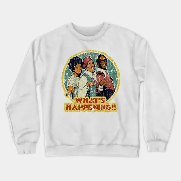 

Толстовка в осенне-зимнем стиле в стиле поп-культуры с рисунком «What's Happening Iconic Moment» для модного образа