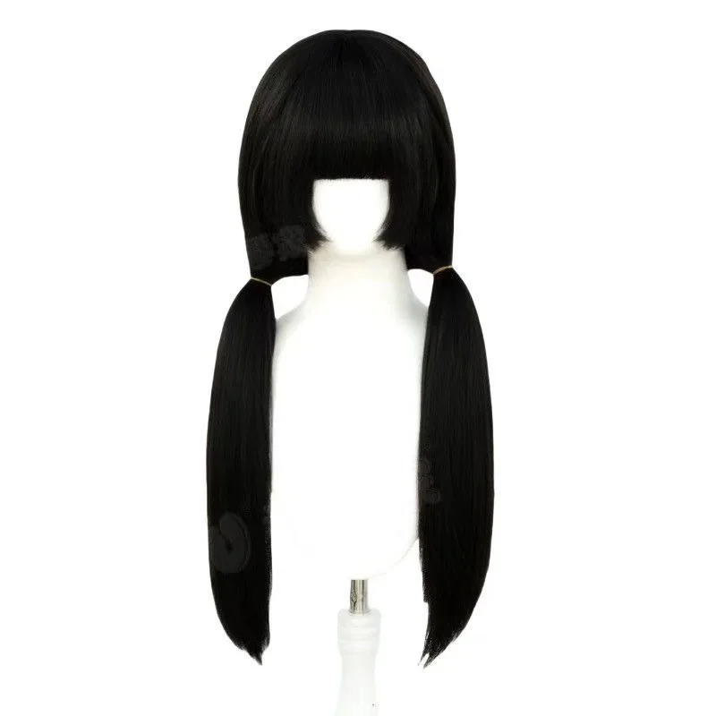 

1 Piece Black Fluffy Straight Cosplay Wig Synthetic Anime Hair for Women Party Halloween Costume Accessory