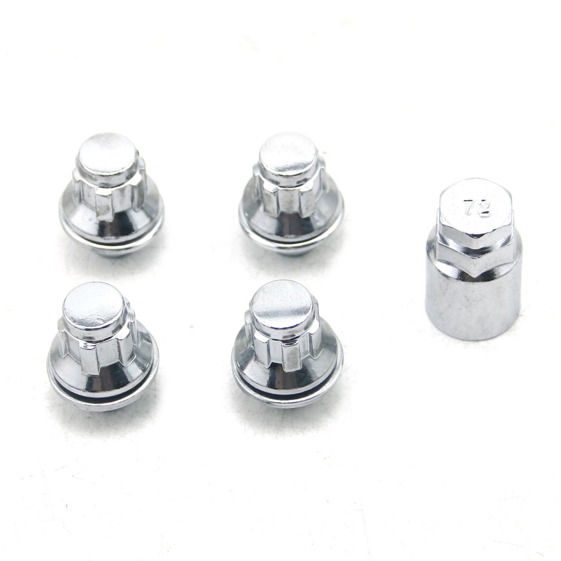 Car Chrome Anti-theft Wheel Screw Bolt Lock Nut Key Adapter fit for Toyota COROLLA RAV4 YARIS CAMRY PRIUS HIGHLANDER ECHO