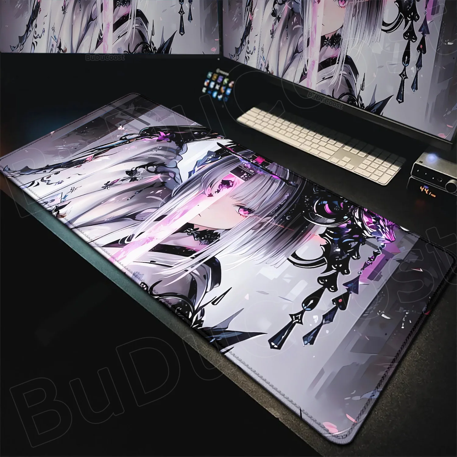 

HD Kawaii Anime Sword Girl Mouse Pad Non-slip Rubber Office Gaming Accessories Laptop Pc Desk Mat E-sports Keyboard Pad Mousepad