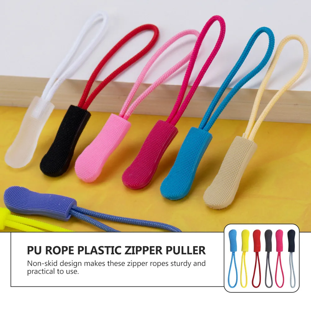 100Pcs Zipper Pullers Heavy Duty Replacement Zipper Heads for Clothing Bags Luggage Coats Rucksacks Tents DIY Sewing Accessory