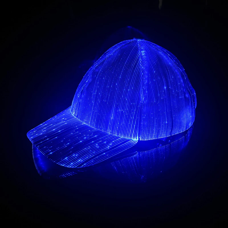 LED Fiber Optic Neon Fischer Hut Leuchtende Farbwechsel Eimer Hut Nachtclub Konzert Bar Requisiten Hiphop Dance Bühne Zeigen Dekor – Detail 26