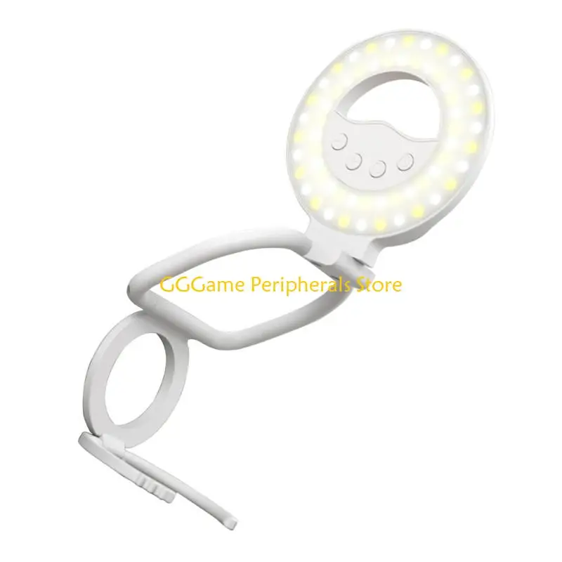 U55B recarregável selfie Vlog transmissão ao anéis luz luz magnética dobrável para telefone