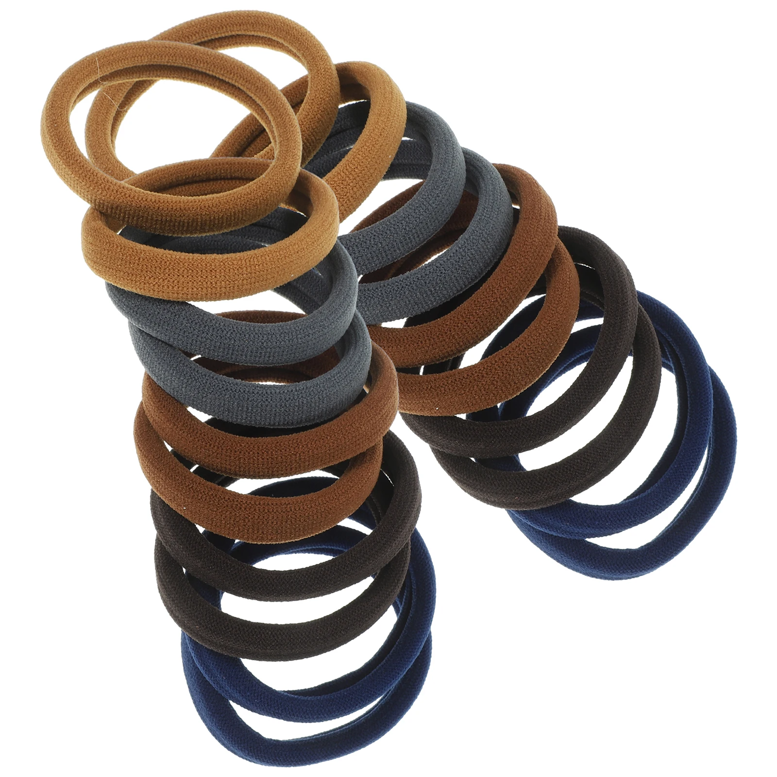 

20 Pcs Girl Hair Accessories Colorful Elastic Ties Ribbon Towel Ring Woolen Silk Girls Miss Bands for