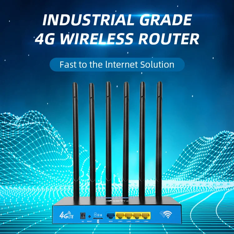 4G CPE 6 Antenna 2.4G&5.8G Wireless Wifi Router 1200Mbps Super Strong Signal Industrial Grade Detachable Antenna