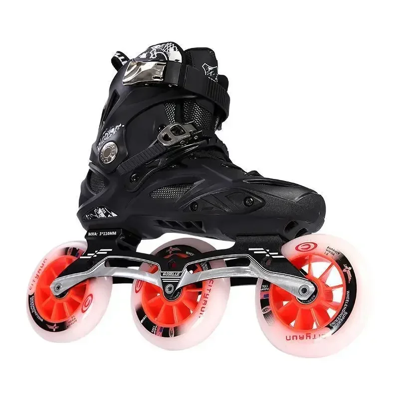 

EACH Speed Slalom Skate Roller Skating High Quality Inline Professional Shoes For Adult Man With 3 Wheel