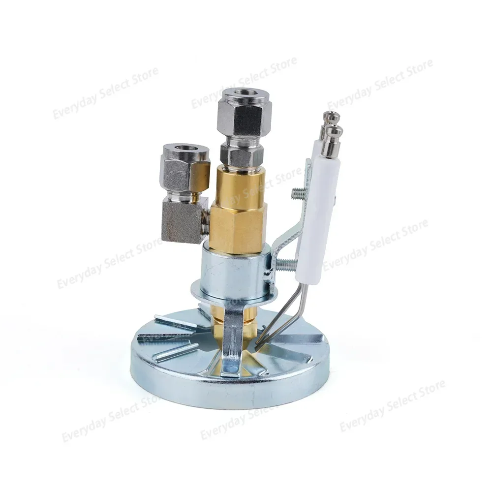 Waste Oil Burner Nozzle Kit, Brass Siphon Oil Nozzle, Flame Stabilizer, Ignition Electrode, Pneumatic Fittings
