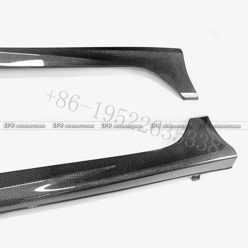 For honda High Quality CF Black  CIVIC 8TH GEN FD 06-11 FD2 4 Door TR Style Side Skirt Extensions with Protection