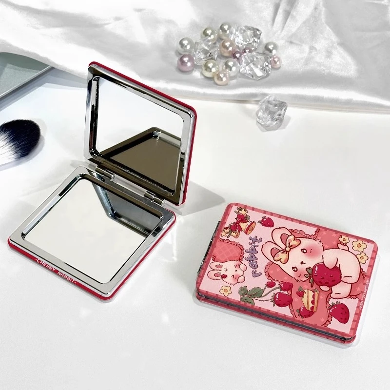 

Rectangle Foldable Mirror Handheld Aesthetic Standing Kawaii Mirror Design Pink Small Espejo Maquillaje Luz Home Accessories