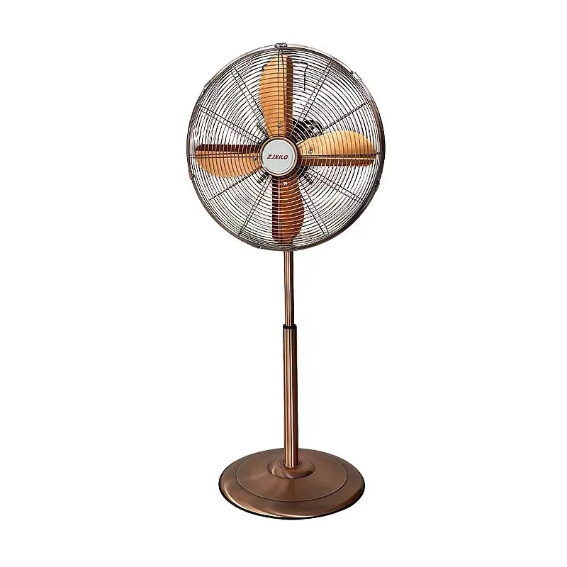 

Antique copper metal fan, retro fan, vertical strong wind fan, energy-saving mechanical shaking floor fan