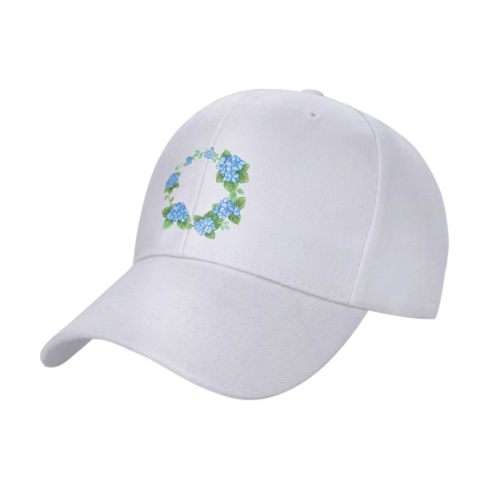 

Blue Flowers Original Classic Trucker Hat Men Women Baseball Cap Dad Hat Adjustable Unconstructed Plain Cap casquette
