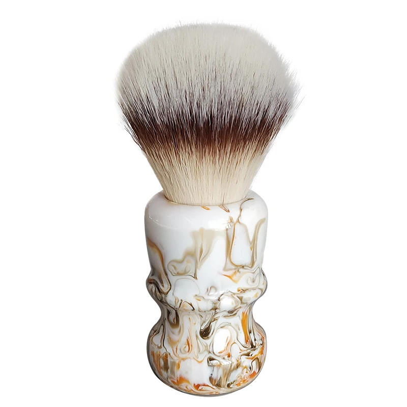 DiShi A2S Soft Synthetic Hair Shaving Brush For Man Wet Shaving Coffee Color Handle Shaving Brush