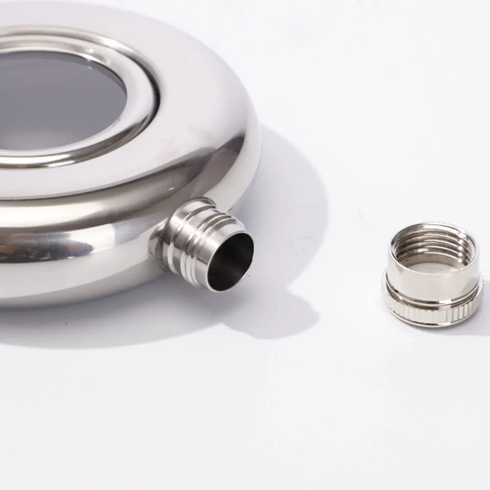 

1Pcs Stainless Steel Wine Pot Portable Outdoor Sealed Wine Flask Travel Camping Alcohol Storage Bottle