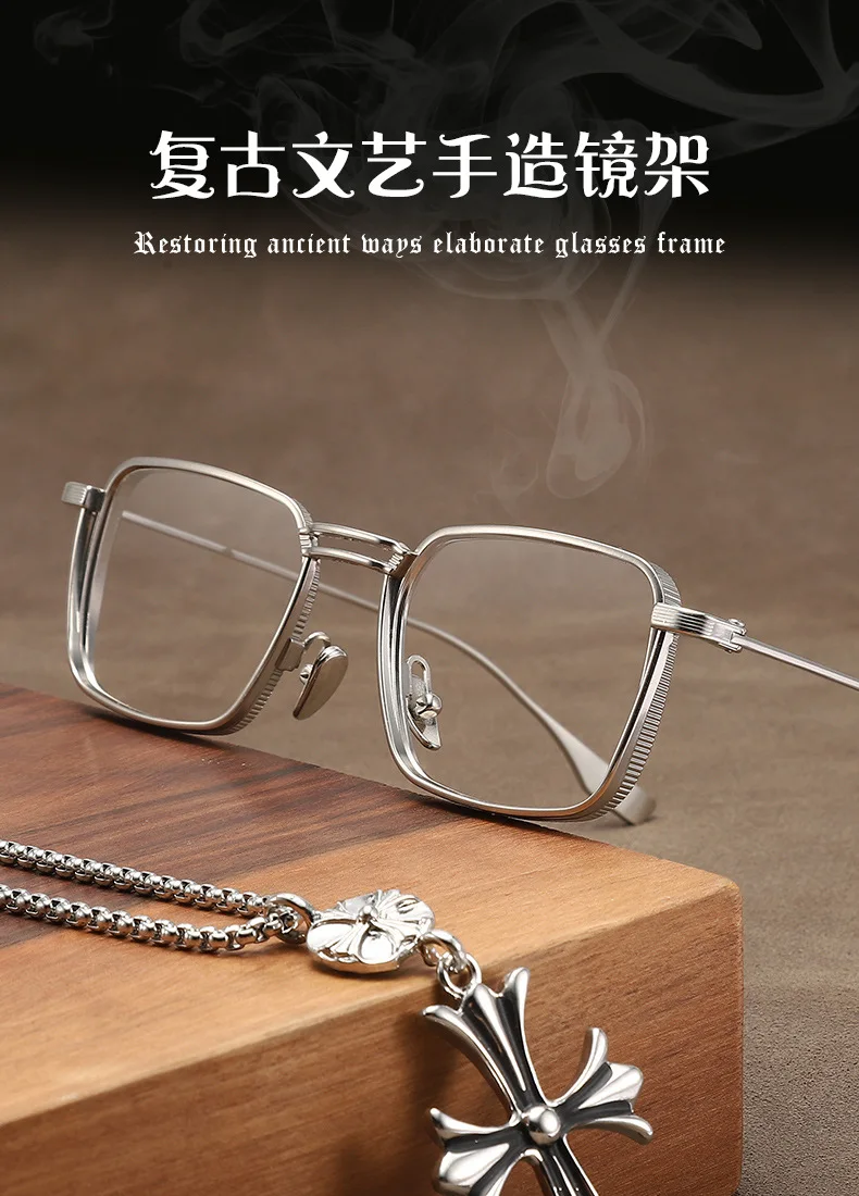 Shatar Neue Prozess Titan Legierung Rahmen Lesebrille Für Männer frauen High-end Bequeme Große Gesicht Verbreiterung Presbyopie Glasse – Detail 1