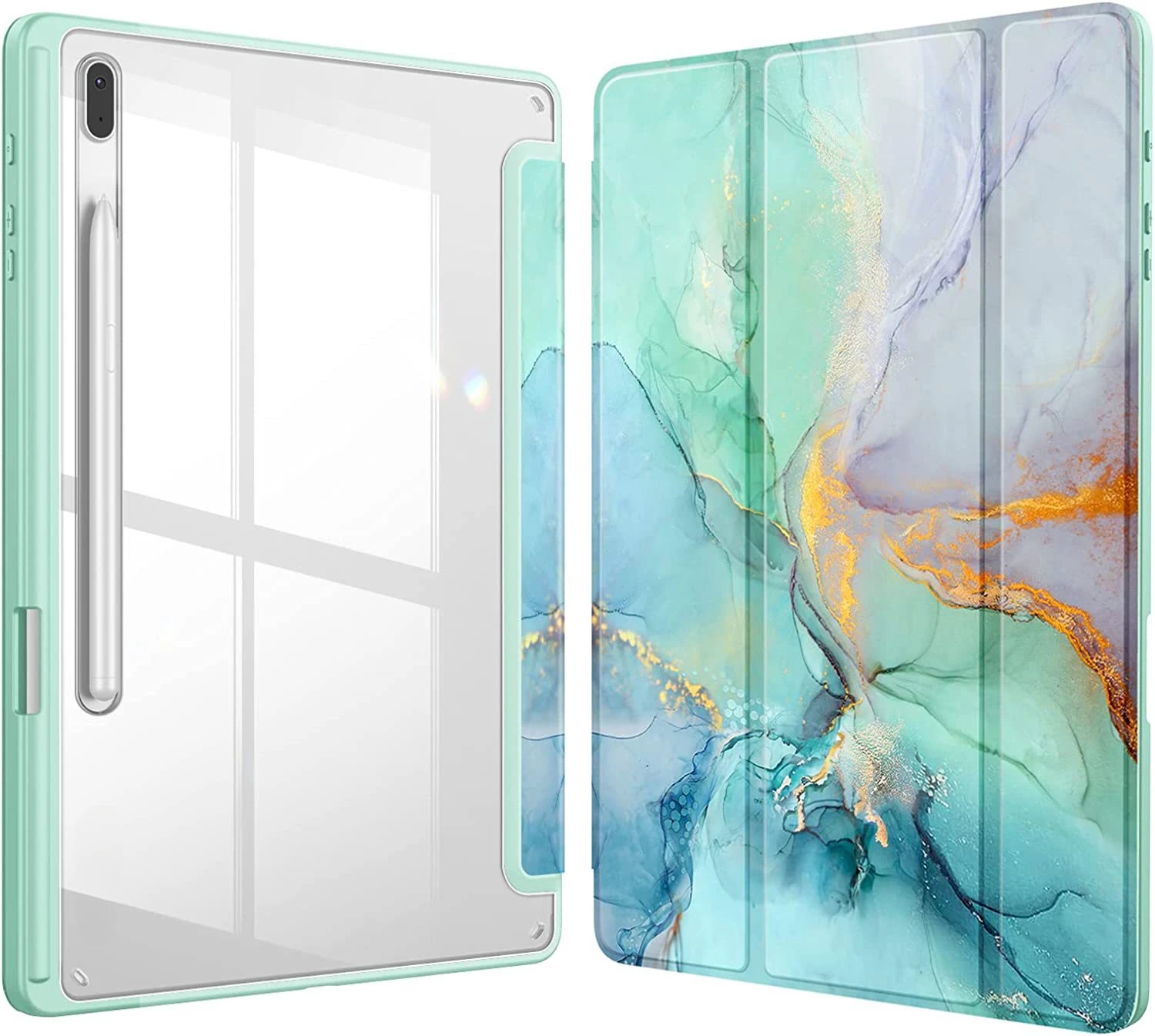 Für Samsung Galaxy Tab S11 S10 FE Plus S9 Hülle Acryl Dreifach Faltbarer Ständer Stifthalter Stoßfeste Tablet-Schutzhülle – Detail 9