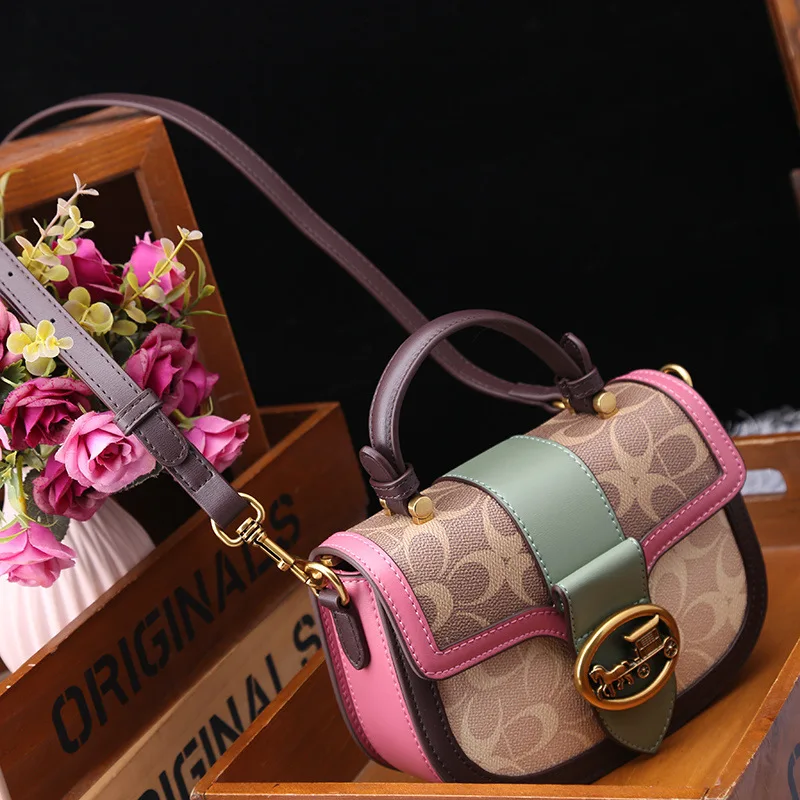 حقيبة يد نسائية من جلد البقر متعددة الاستخدامات على الموضة جديدة لعام 2025، حقيبة ساعي كاجوال راقية على الطراز الأجنبي