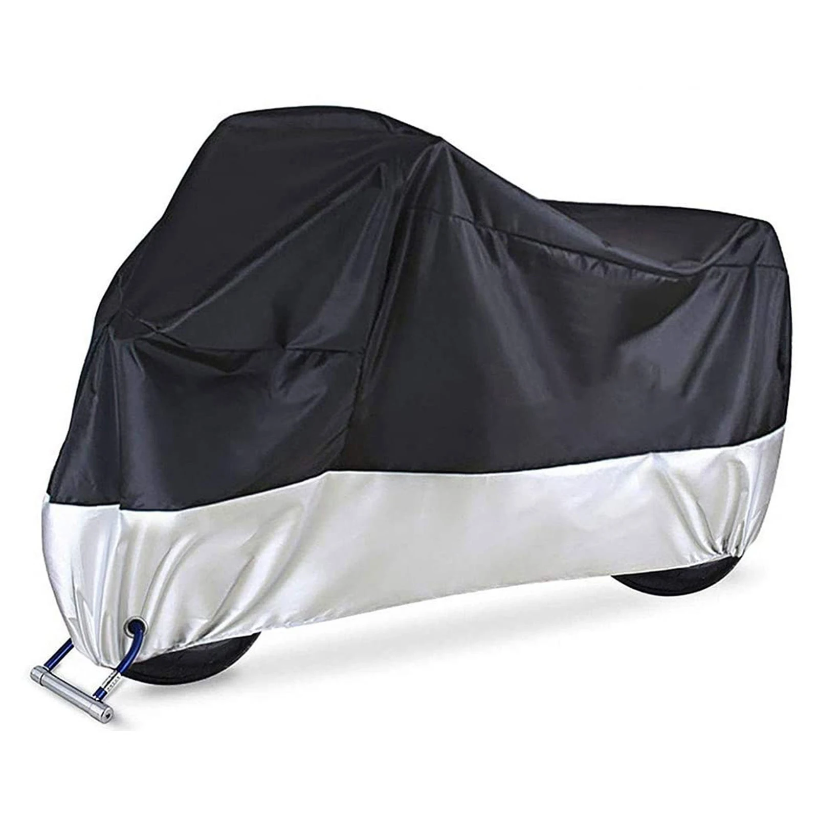 

Universal Motorcycle Cover with Lock Holes All Season 210D Oxford Waterproof Motorbike Covers for Honda Suzuki Kawas Yamaha