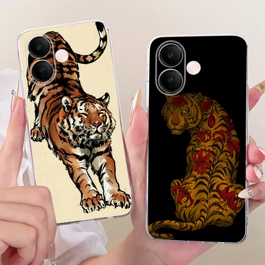 حافظة لهاتف فيفو T4 برو فيفو V60 V60Lite Fusion Funda غطاء ممتص للصدمات شفاف من السيليكون الناعم