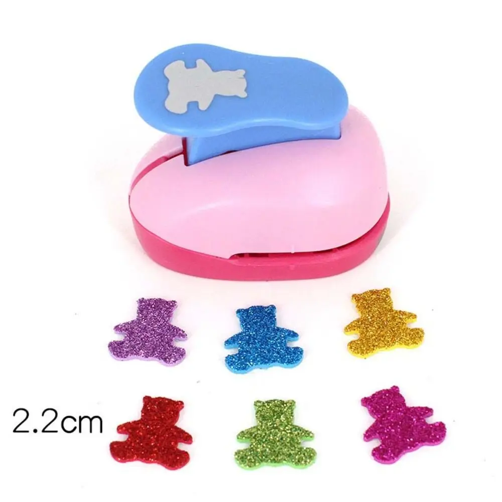 Random Color Flower Furador Labor Saving 7*6*4cm DIY Paper Cut Puncher Cutting Craft Large Size Paper Cutting Hole Punch