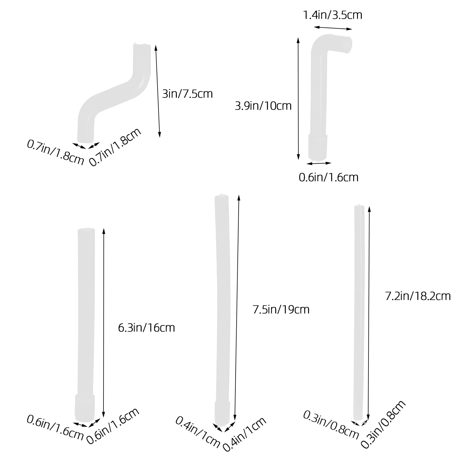 5 قطعة أنابيب السيليكون لموزعات المياه ارتفاع درجة الحرارة الاستقرار لا تسرب آمنة كفاءة نقل تصميم واجهة عالمية #4
