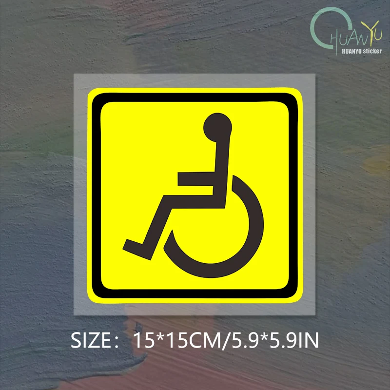 Disabled special vehicle driving stickers, barrier free car signs, waterproof and reflective car stickers