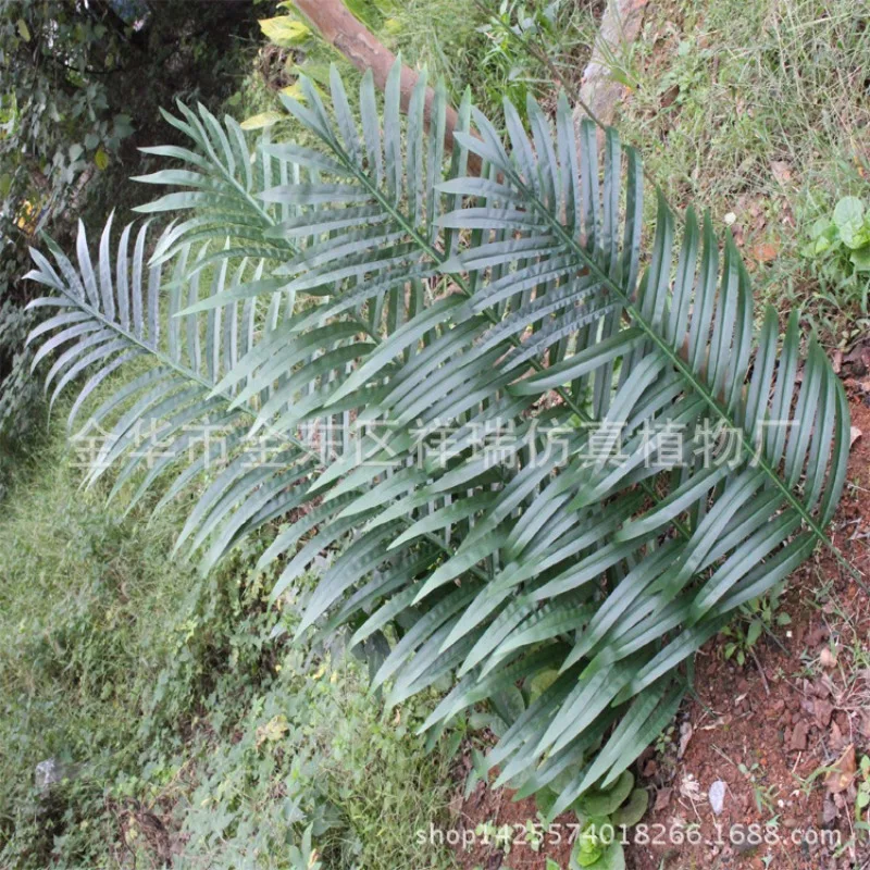 

Simulation Coconut Tree Palm Leaf Section Green Plant Garden Project Museum Coconut Leaf Fake Sunflower Tree Leaf Scattered Tail
